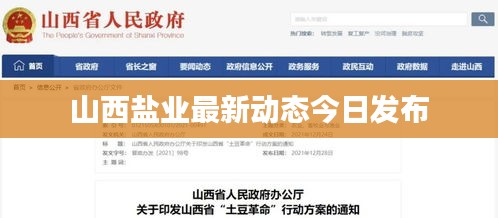 山西盐业最新动态今日发布